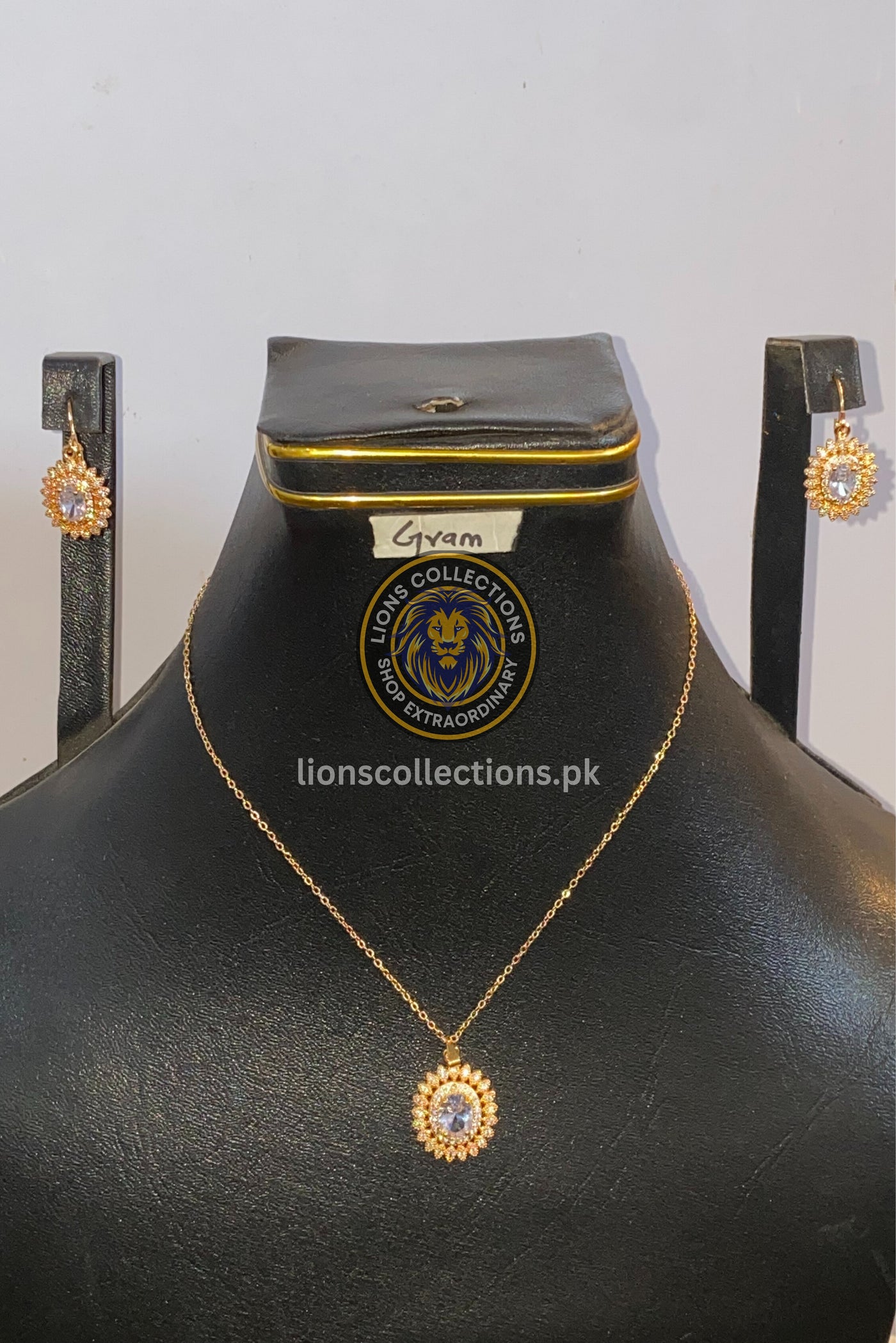 Trendy 24k Gold Plated Necklace set 2024