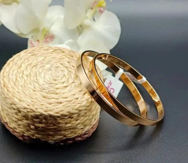 Pack Of 2 Pair Of Bangles 24k Gold Plated