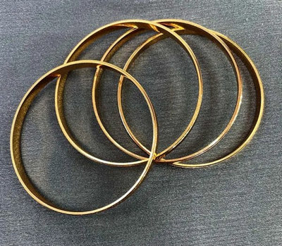Pack Of 2 Pair Of Bangles 24k Gold Plated